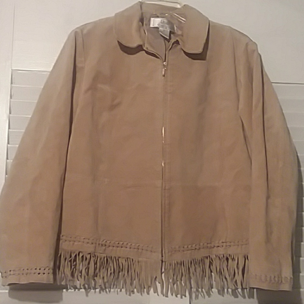 Lisa International Suede Fringe Jacket
